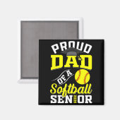 Stolze Mutter eines Softball-Abschlussjahrgangs 20 Magnet (Vorderseite/Rückseite)