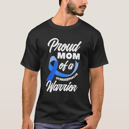 Stolze Mutter eines Sohnes/Tochter mit Hydrocephal T-Shirt (Vorderseite)