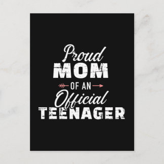 Stolze Mutter eines Teenagers, 13. Geburtstag Postkarte