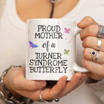 Stolze Mutter eines Turner-Syndrom-Schmetterlings