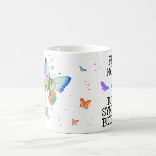 Stolze Mutter eines Turner-Syndrom-Schmetterlings Kaffeetasse (Mittel)