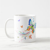 Stolze Mutter eines Turner-Syndrom-Schmetterlings Kaffeetasse (Links)