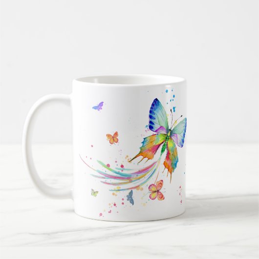 Stolze Mutter eines Turner-Syndrom-Schmetterlings Kaffeetasse (Links)