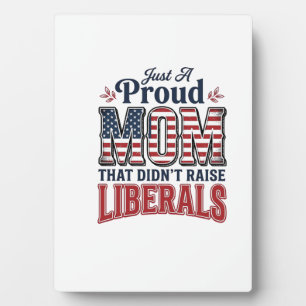 Stolze Mutter Patriotisches Vintage Politisches Sh Fotoplatte
