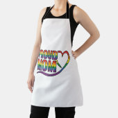 Stolze Mutter Regenbogen Herz Vintage Gravur Desig Schürze (InSitu)