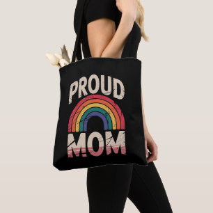 Stolze Mutter Regenbogen LGBTQ Gay Pride Unterstüt Tasche