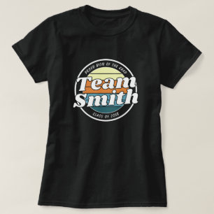 Stolze Mutter Retro Team Nachname Klasse 20XX Absc T-Shirt