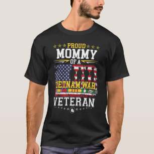 Stolze Mutter Vietnamkriegsveteran passt mit Tocht T-Shirt