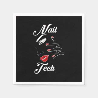 Stolze Nageltechnikerin Serviette