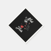 Stolze Nageltechnikerin Serviette (Ecke)