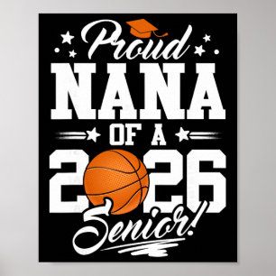 Stolze Nana eines 2026er Abiturienten Sketll Absch Poster