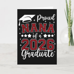 Stolze Nana eines Absolventen 2026 Senior 2026 Gra Karte
