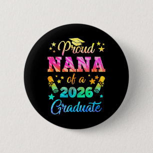 Stolze Nana eines Cl von 2026 Absolvent Senior 26 Button