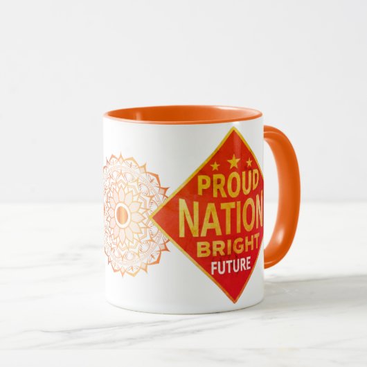 Stolze Nation Bright Future Tasse (VorderseiteRechts)