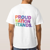 Stolze Nation Stands T-Shirt (Rückseite)
