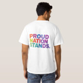 Stolze Nation Stands T-Shirt (Schwarz voll)