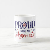 Stolze neue amerikanische Bürger - Tasse mit Fahne (Mittel)