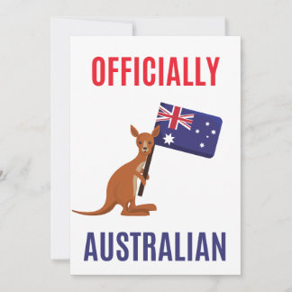 Stolze neue australische Staatsbürgerkarte – Patri Dankeskarte