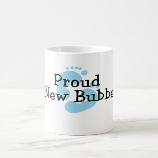 Stolze neue Bubbe Baby-Abdrücke Kaffeetasse (Mittel)