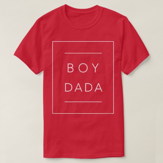 Stolze neue Dada eines Jungen, der ein Geschenk we T-Shirt (Design vorne)