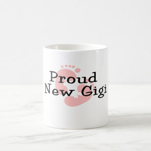 Stolze neue Gigi Baby-Abdrücke Kaffeetasse