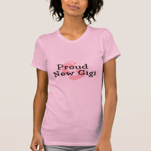 Stolze neue Gigi-Baby-Mädchen-Fußabdrücke T-Shirt