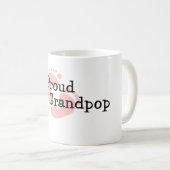 Stolze neue Grandpop Baby-Abdrücke Kaffeetasse (VorderseiteRechts)