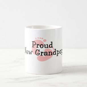 Stolze neue Grandpop Baby-Abdrücke Kaffeetasse