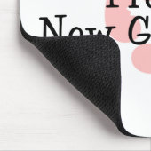 Stolze neue Großmutter-Baby-Abdrücke Mousepad (Ecke)