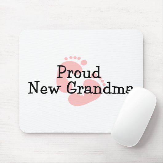 Stolze neue Großmutter-Baby-Abdrücke Mousepad (Mit Mouse)