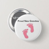 Stolze neue Großmutter Button (Vorne & Hinten)