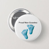 Stolze neue Großmutter Button (Vorne & Hinten)
