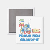 Stolze neue Großmutter Es ist ein Junge Tjirts und Magnet (Vorderseite/Rückseite)