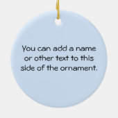 Stolze neue Großmutter ist es ein Jungen-Geschenke Keramik Ornament (Hinten)