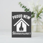 Stolze neue Hauseigentümerei Postkarte (Stehend Vorderseite)