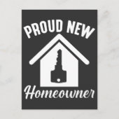 Stolze neue Hauseigentümerei Postkarte (Vorderseite)
