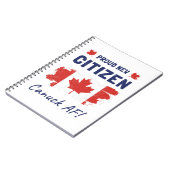 Stolze neue kanadische Staatsbürgerschaft, Zeremon Notizblock (Linke Seite)