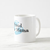 Stolze neue Mema Baby-Abdrücke Kaffeetasse (VorderseiteRechts)