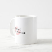 Stolze neue Nonno Baby-Abdrücke Kaffeetasse (Vorderseite Links)