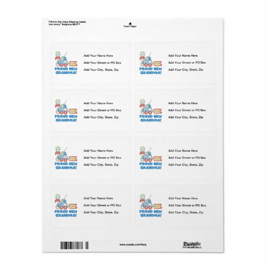 Stolze neue Oma Es ist ein Junge Geschenke (Vorne)