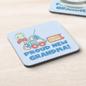 Stolze neue Oma Es ist ein Junge Geschenke Getränkeuntersetzer (Linke Seite)