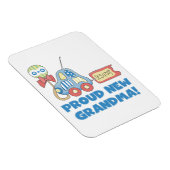 Stolze neue Oma Es ist ein Junge Geschenke Magnet (Rechte Seite)