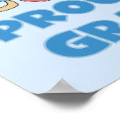 Stolze neue Oma Es ist ein Junge Geschenke Poster (Ecke)