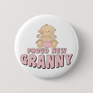 Stolze neue Oma T-Shirt Button