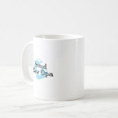 Stolze neue Opa Baby-Abdrücke Kaffeetasse (Vorderseite Links)