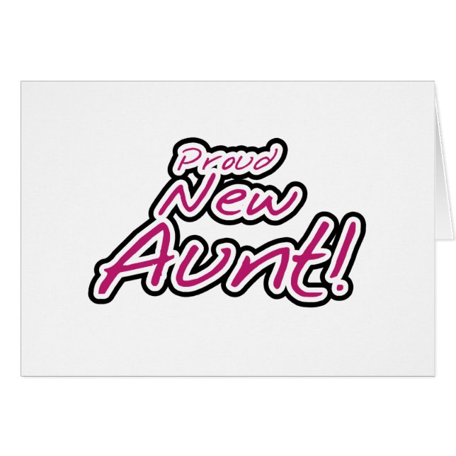 Stolze neue Tante-Hemden und Geschenke (Vorderseite (Horizontal))