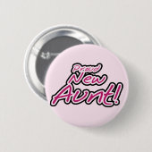 Stolze neue Tante-Hemden und Geschenke Button (Vorne & Hinten)