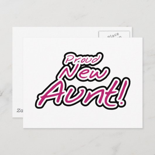 Stolze neue Tante-Hemden und Geschenke Postkarte (Vorne/Hinten)