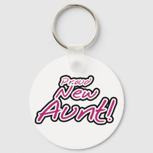 Stolze neue Tante-Hemden und Geschenke Schlüsselanhänger
