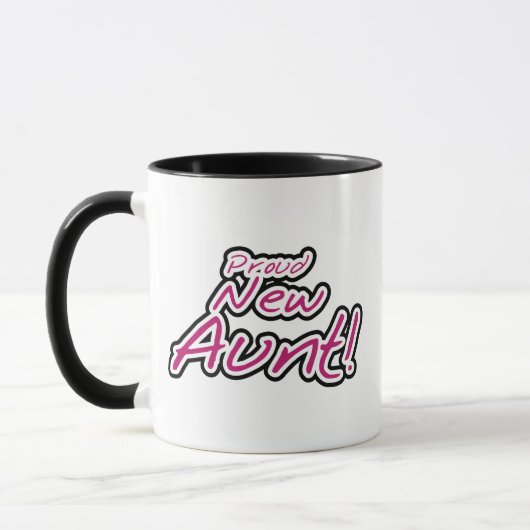 Stolze neue Tante-Hemden und Geschenke Tasse (Links)